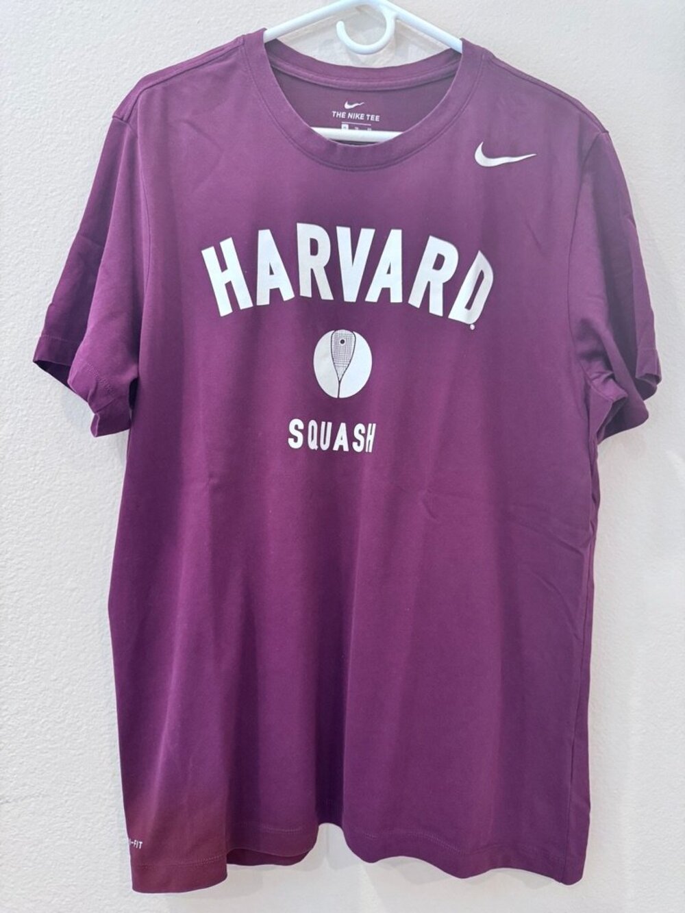Nike Harvard Crimson Squash Graphic T-Shirt Dri-FIT Size Extra Large